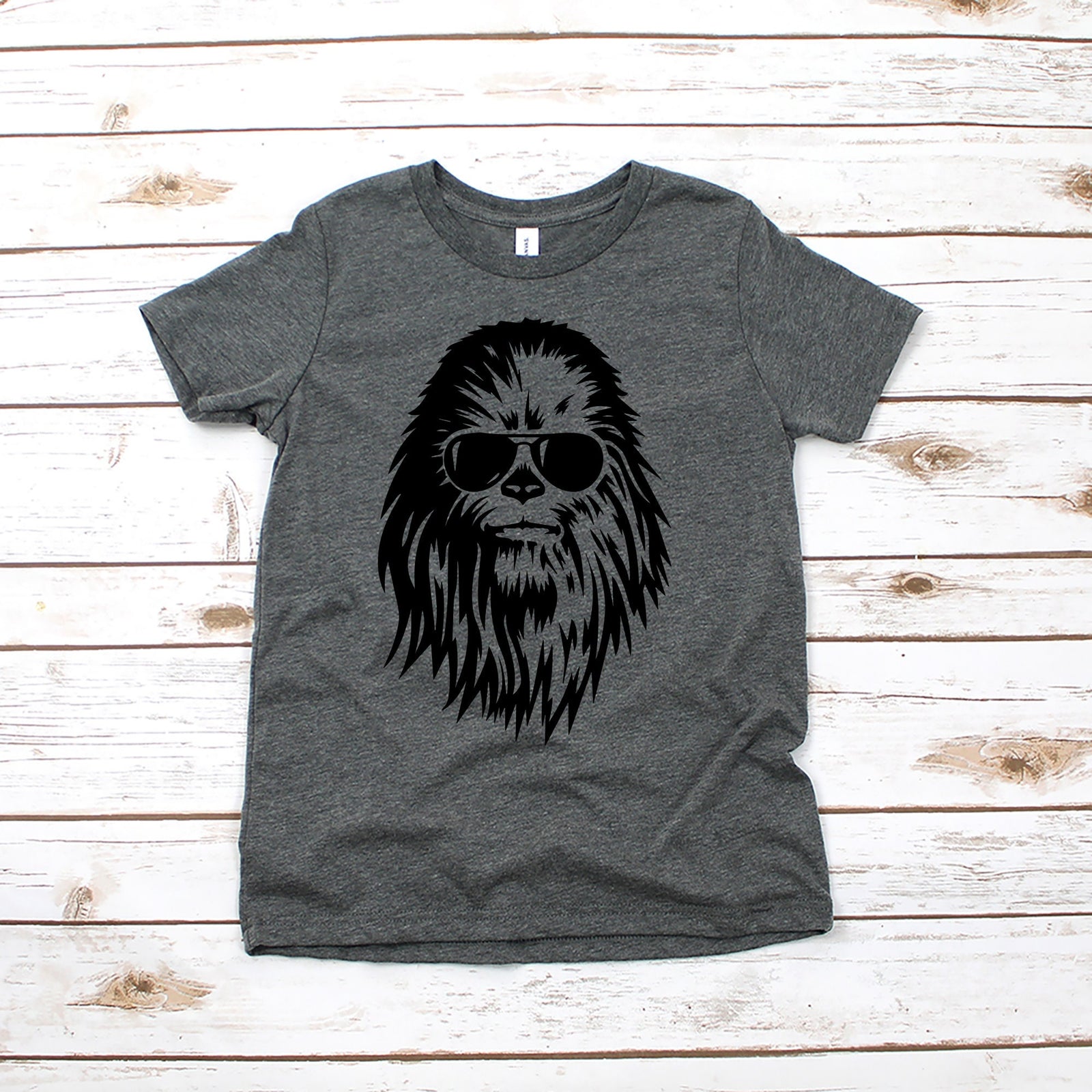 Chewbacca With Sunglasses Star Wars Mickey Mouse Youth T Shirt - Disney Kids T Shirts - Family Star Wars Matching Shirts