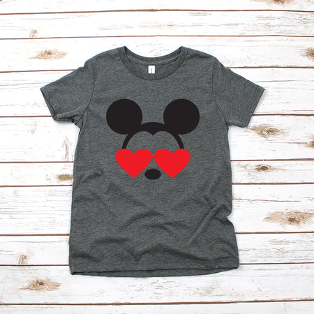 Valentine's Day Mickey Mouse Youth T Shirt for Kids