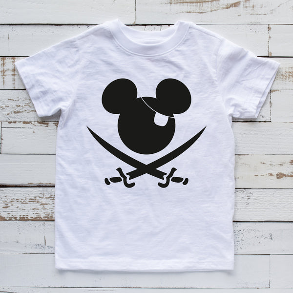 Custom Pirate Mickey Mouse Disney T-Shirt for Family Fun