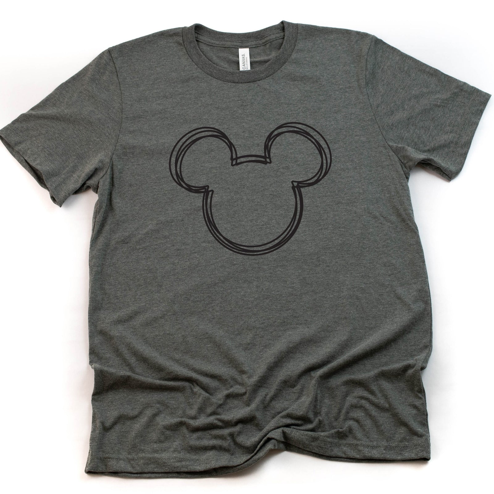 Scribble Mickey Adult Unisex T shirt - Disney Trip Matching Shirts - Mickey Mouse T Shirt