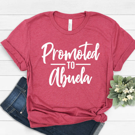 Promoted to Abuela T Shirt for Stylish Grandmothers
