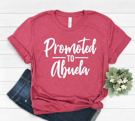 Promoted to Abuela T Shirt for Stylish Grandmothers