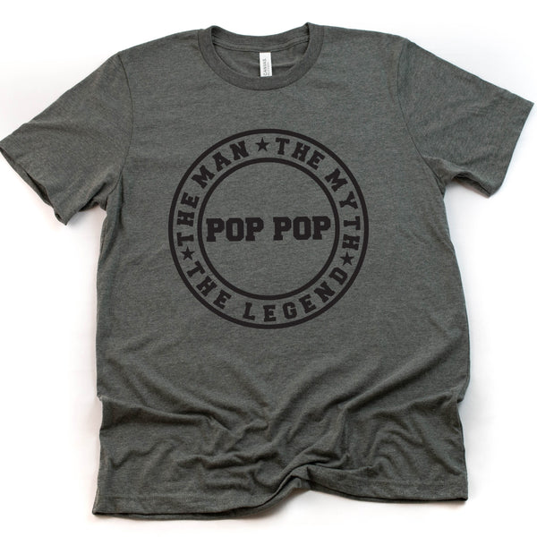 Pop Pop T Shirt - The Man The Myth The Legend Gift