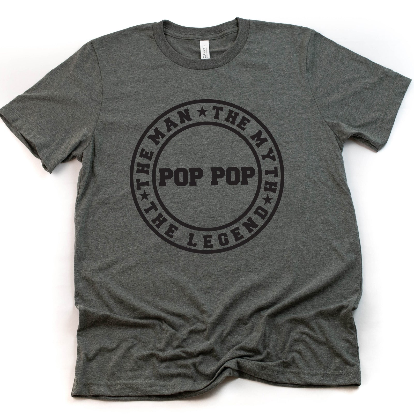 Pop Pop T Shirt -The Man The Myth The Legend - Father's Day Gift - Custom Family Shirts