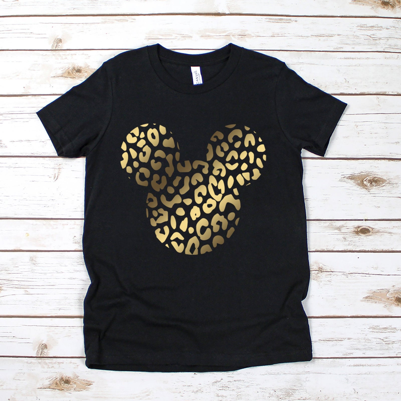 Custom Mickey Mouse Cheetah Leopard Disney T shirt -Youth Kids Animal Kingdom- Personalized Disney Matching Family Safari Shirts