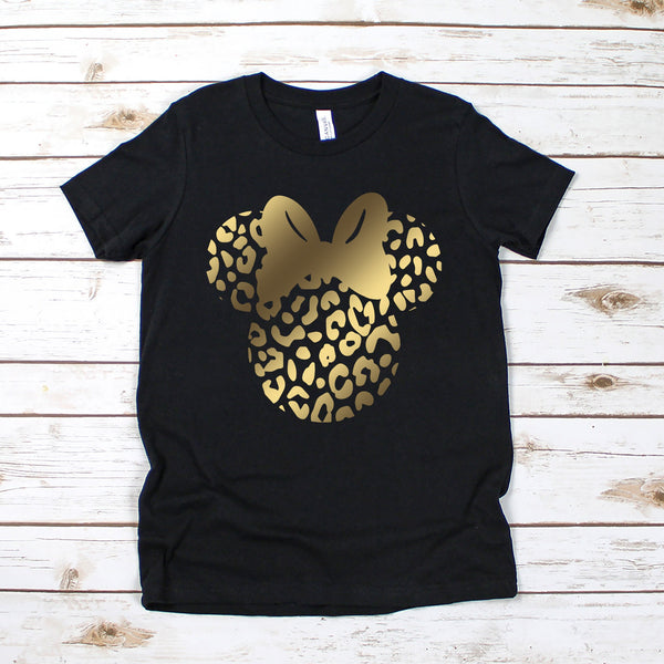 Minnie Mouse Cheetah Leopard Disney T-Shirt for Kids