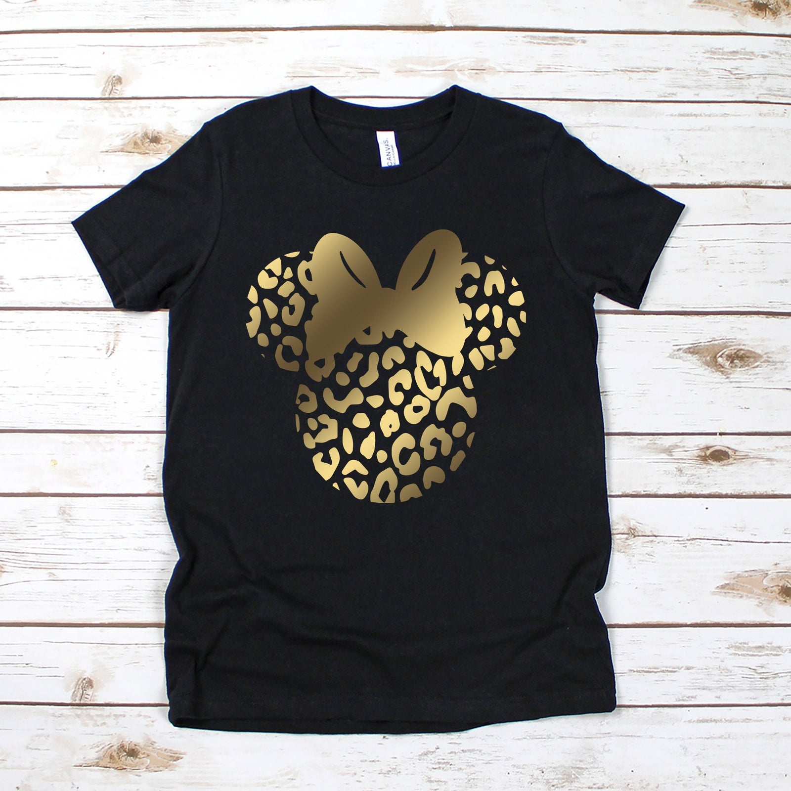 Minnie Mouse Cheetah Leopard Disney T shirt - Youth Kids Animal Kingdom Shirt -Disney Matching Family Safari Shirts - Animal Print