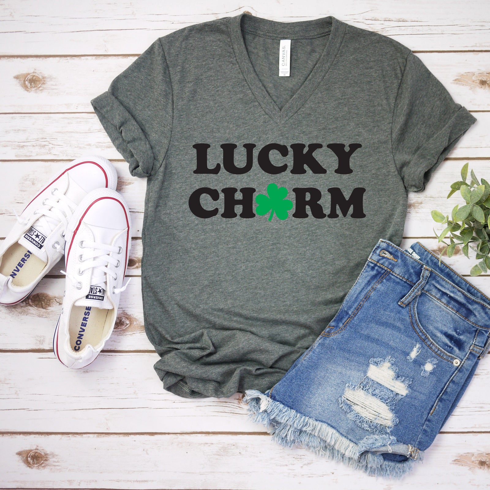 Lucky Charm T Shirt - St. Patrick's Day Shirt - Lucky Statement Shirt - Lucky Tee - Adult Lucky T shirt