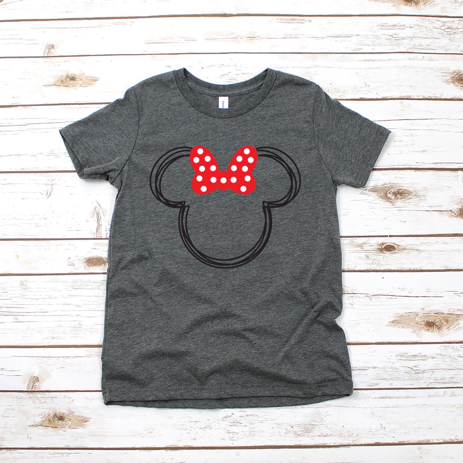 Scribble Minnie Mouse Disney Kids Shirt - Infant Toddler & Youth Shirt