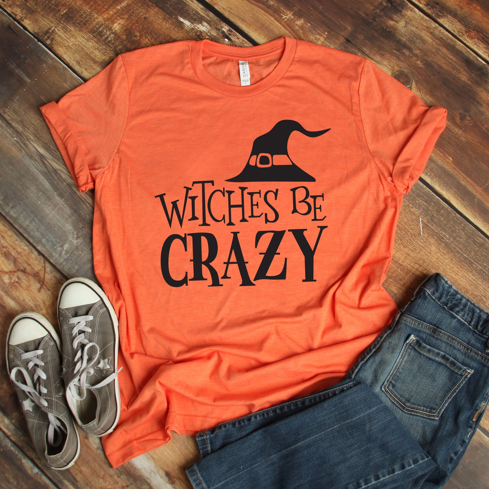 Witches Be Crazy - Happy Halloween Adult T Shirt - Halloween - Funny T Shirt