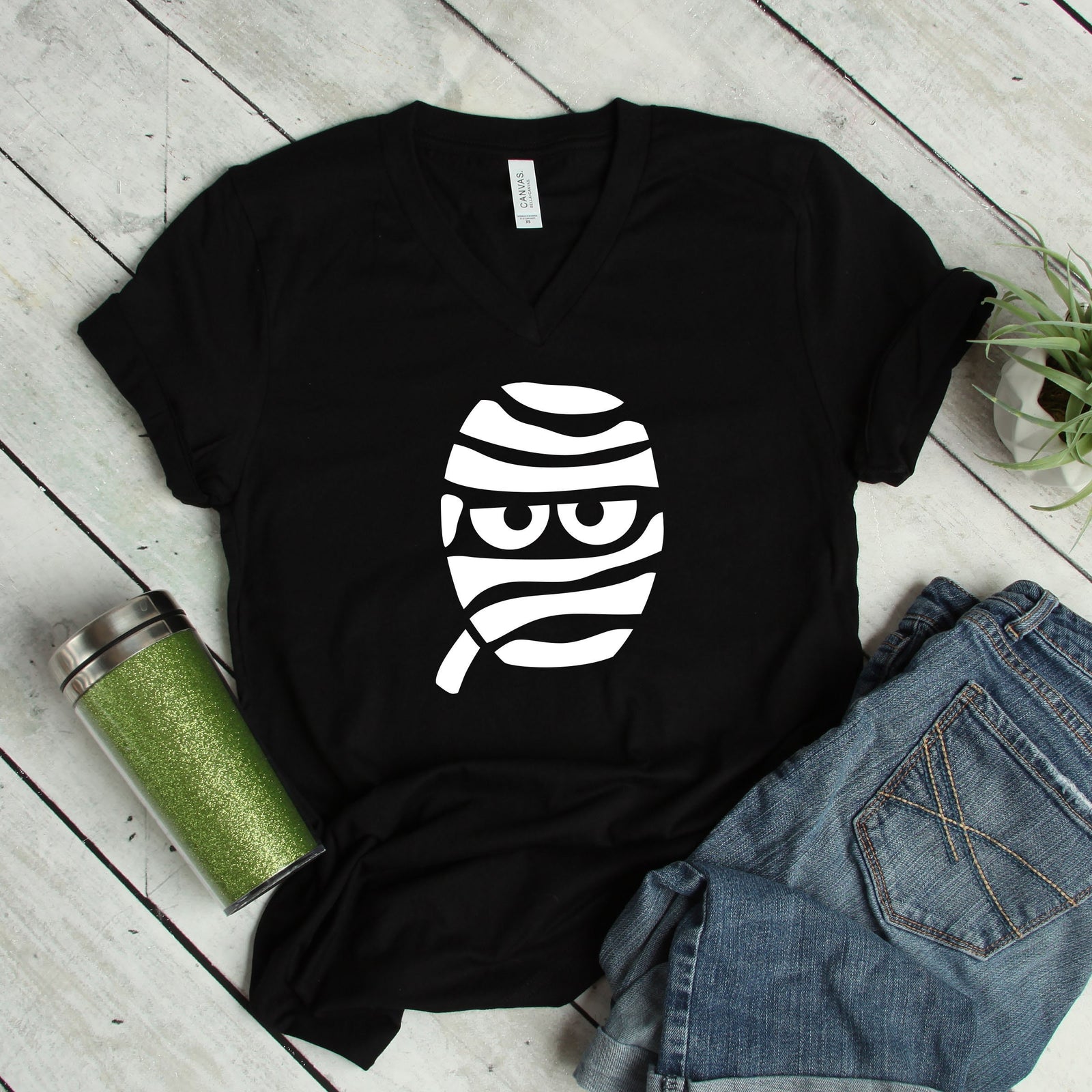 Mummy Adult T Shirt - Halloween - Funny T Shirts - Cute - Not Scary Costume