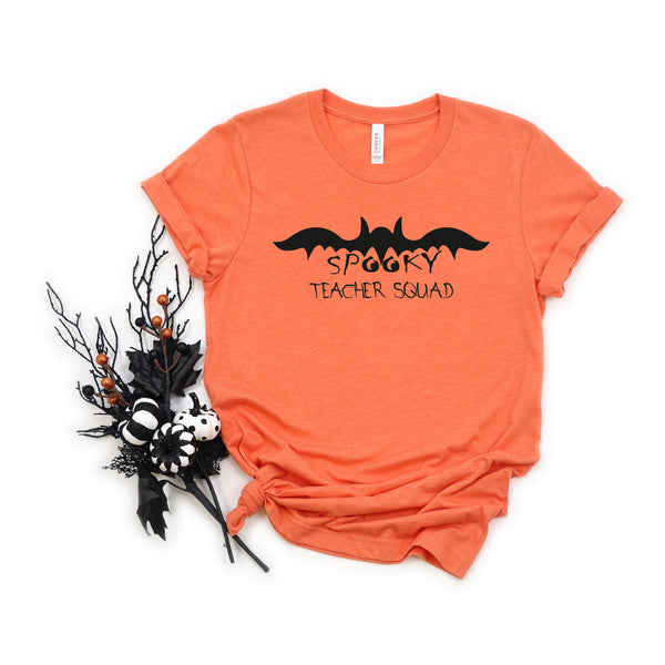 Spooky Teacher Squad Adult T Shirt for Fun Halloween