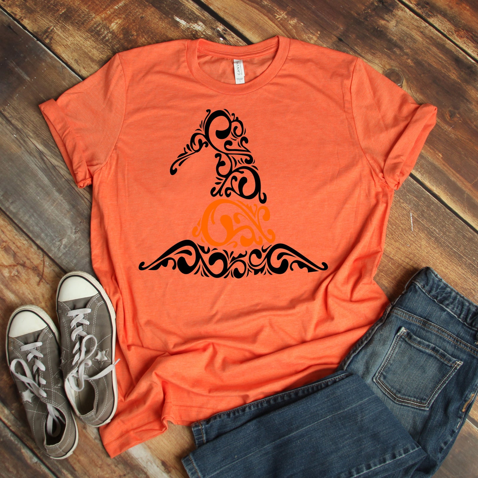 Witch Hat T Shirt - Happy Halloween Adult T Shirt - Halloween