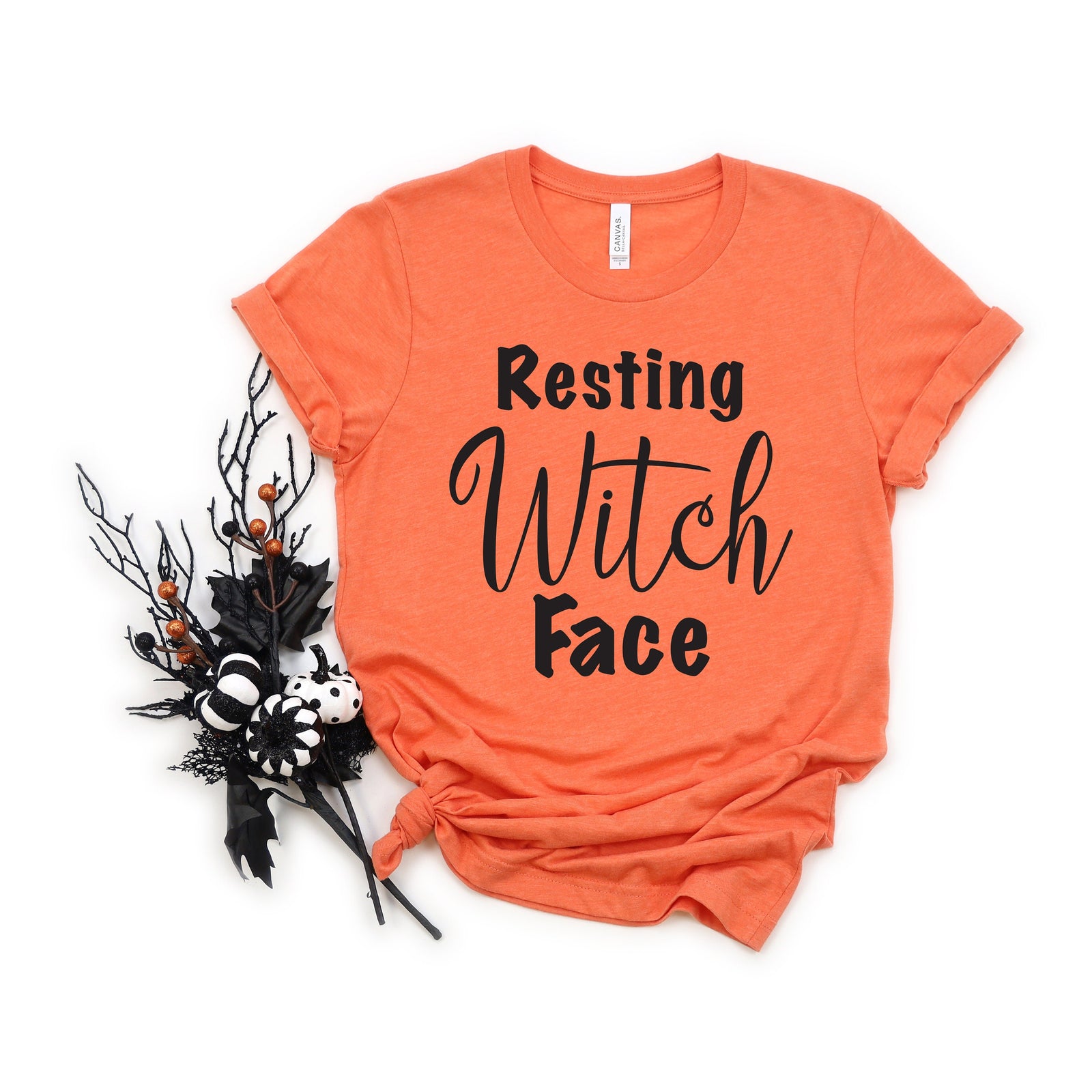 Resting Witch Face Adult T Shirt - Halloween - Funny Not So Scary Shirts