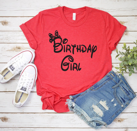 Disney Birthday Girl Minnie T Shirt for Magical Celebrations