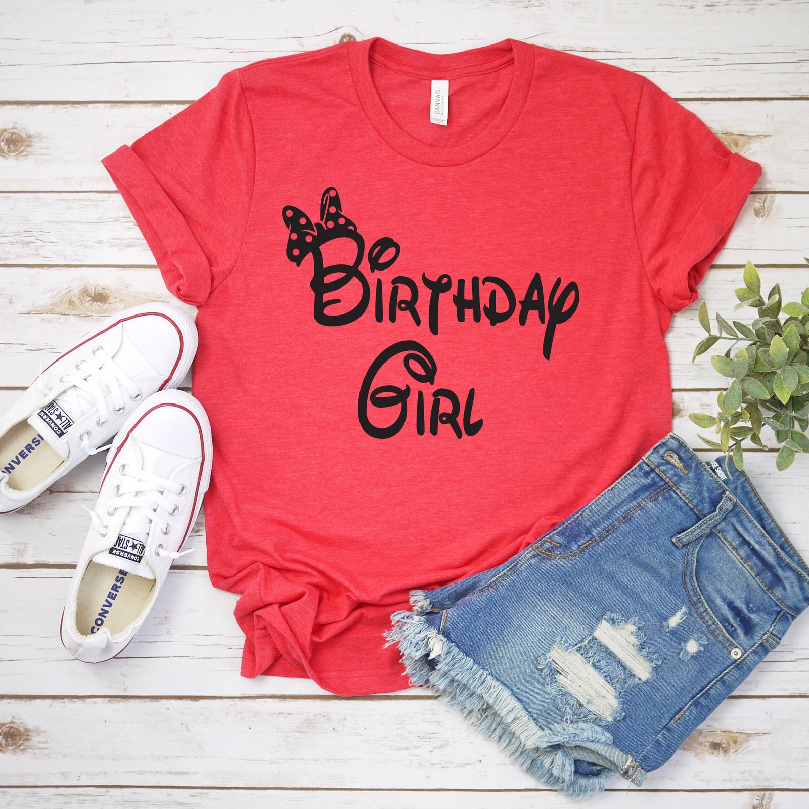 Disney Birthday Girl Minnie T Shirt- Disney Birthday Trip Shirt - Minnie Mouse T Shirt - Adult Unisex Shirts