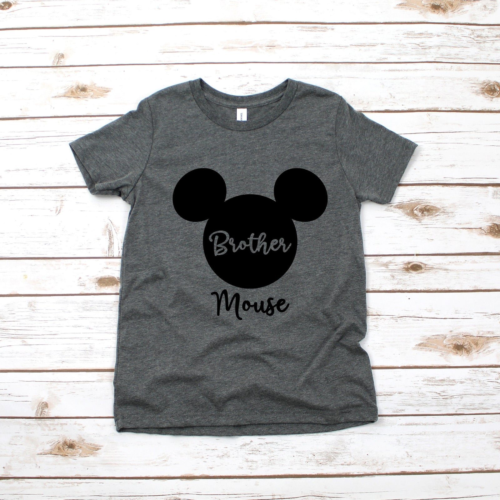 Brother Mouse Mickey Kids T Shirt - Infant Toddler Youth Mickey Shirt - Disney Kids Shirts - Family Matching