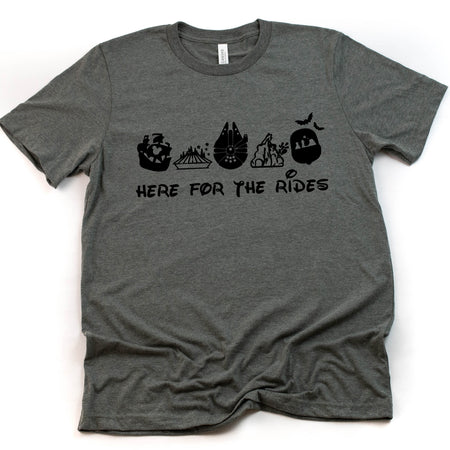 Here for the Rides Magic Kingdom Disney Adult T Shirt