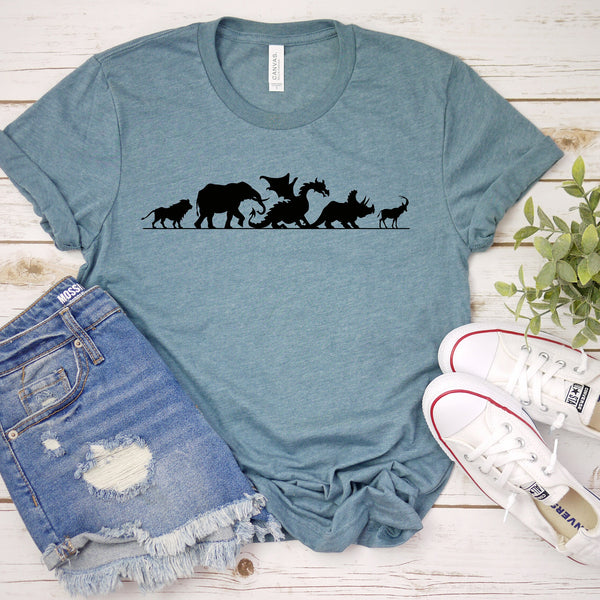 Safari Animals Adult T Shirt for Disney Trip Fun