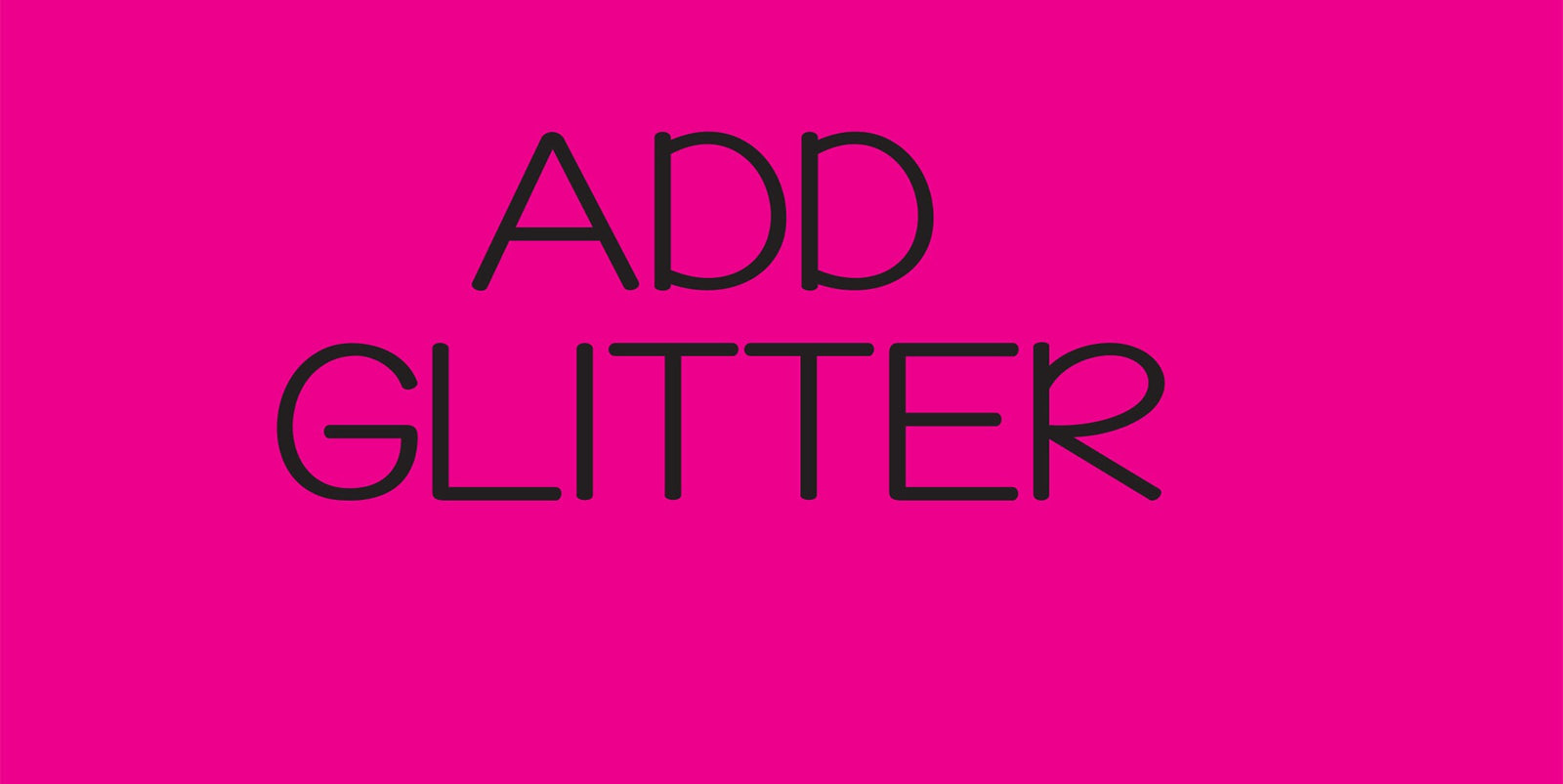 Add Glitter To Your Shirt
