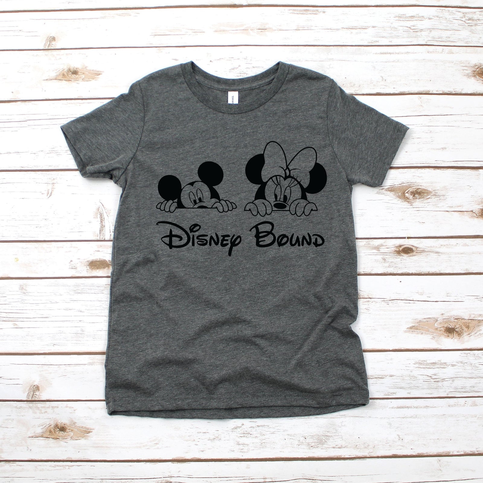 Disney Bound T Shirt- Infant Toddler Youth - Mickey and Minnie Mouse Peeking