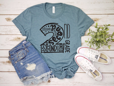 2nd Grade Teacher T Shirt - Soft and Stylish Team Apparel