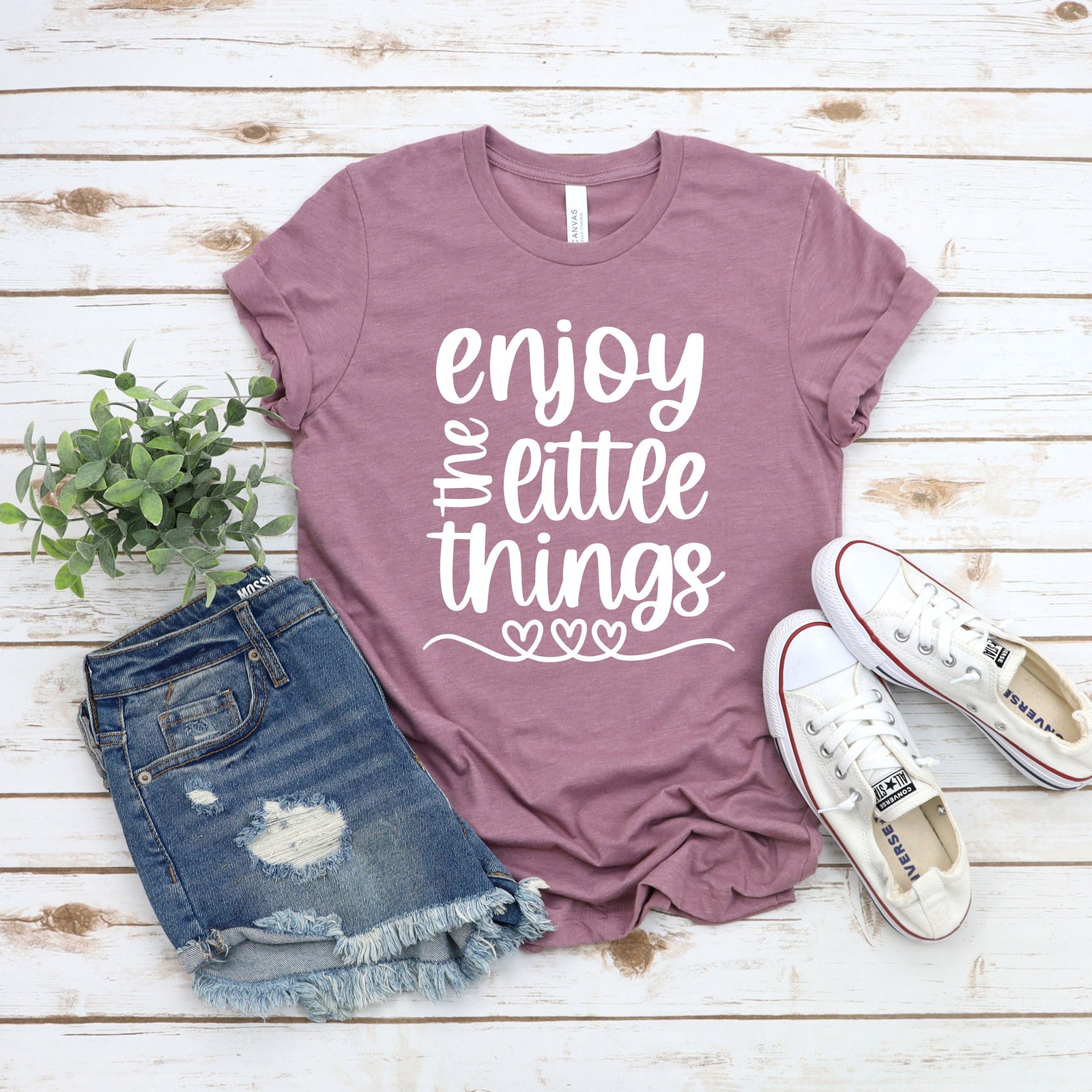 Enjoy the Little Things Adult Unisex T Shirt  - Motivational - Inspirational