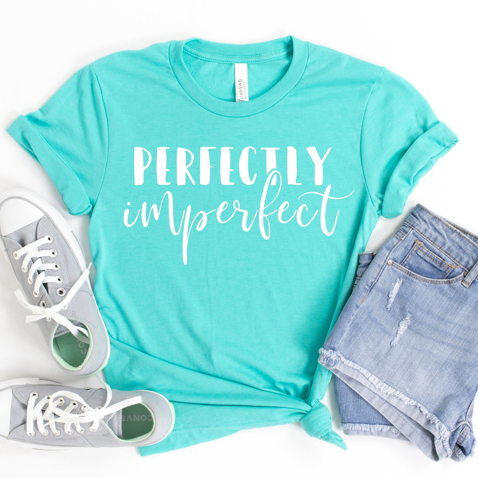 Perfectly Imperfect - Adult Unisex T Shirt  - Motivational - Inspirational