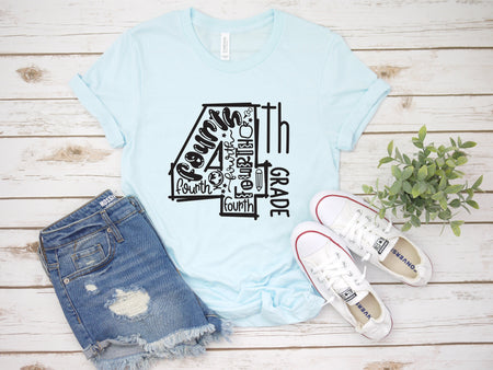 Comfortable 4th Grade Teacher Shirt for Stylish Educators