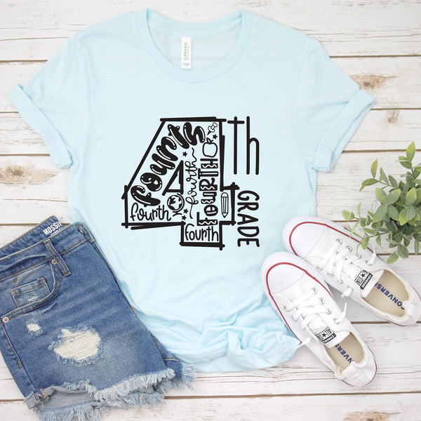 Comfortable 4th Grade Teacher Shirt for Stylish Educators