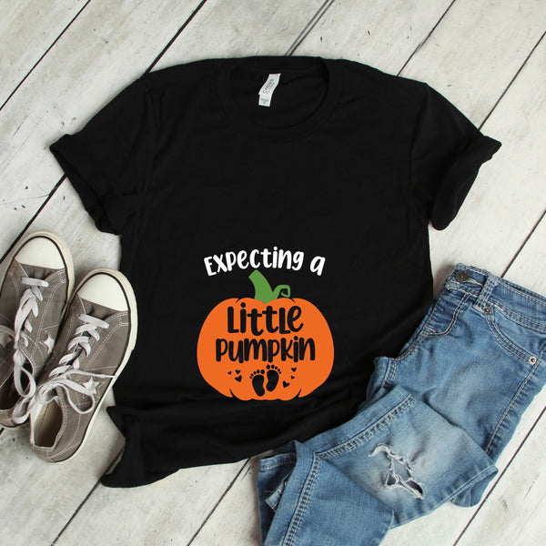 Expecting a Little Pumpkin T Shirt for Fun Announcements