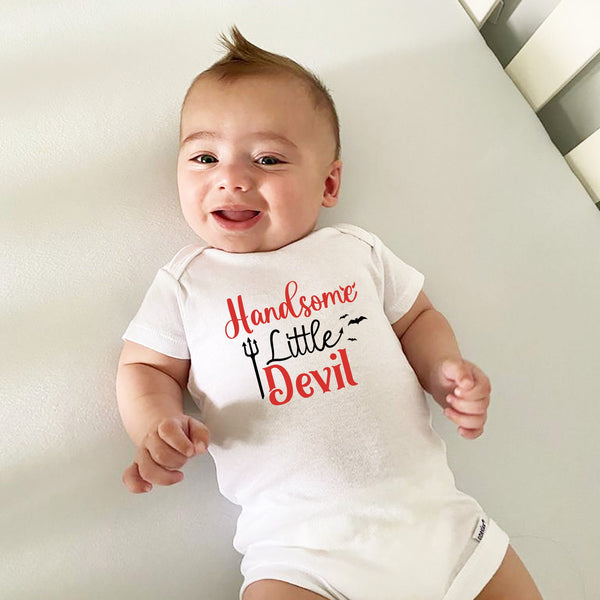 Handsome Little Devil Cute Funny Baby Onesie for Holidays