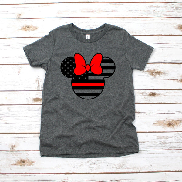 Fire Fighter Minnie Mouse Kids Shirt for Adventurous Play