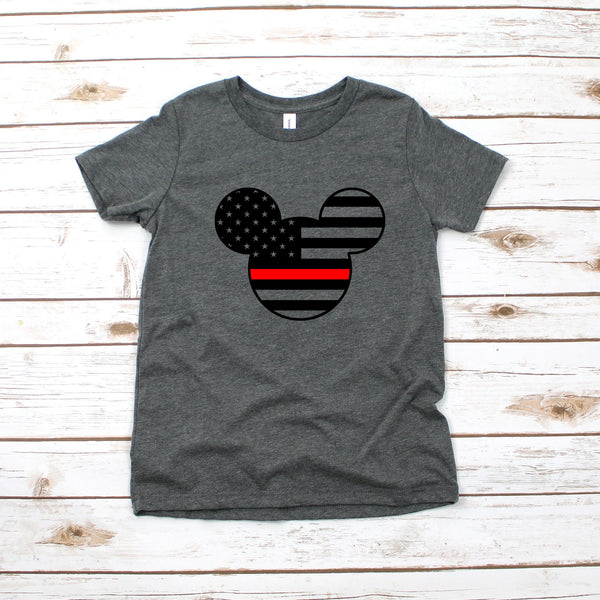 Fire Fighter Mickey Mouse Kids Shirt for Comfort and Style