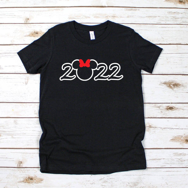 Custom 2022 Minnie Mouse Disney Youth T-Shirt for Families