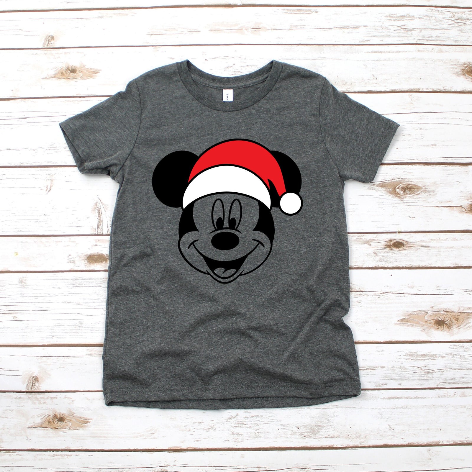 Santa Mickey Mouse - Aviator Sunglasses - Infant Toddler Youth Mickey Shirt - Disney Kids Shirts - Christmas Holiday Shirt