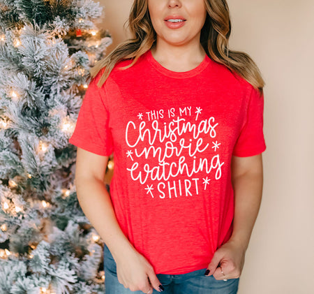 This is My Christmas Movie Watching Shirt for Fun Holidays