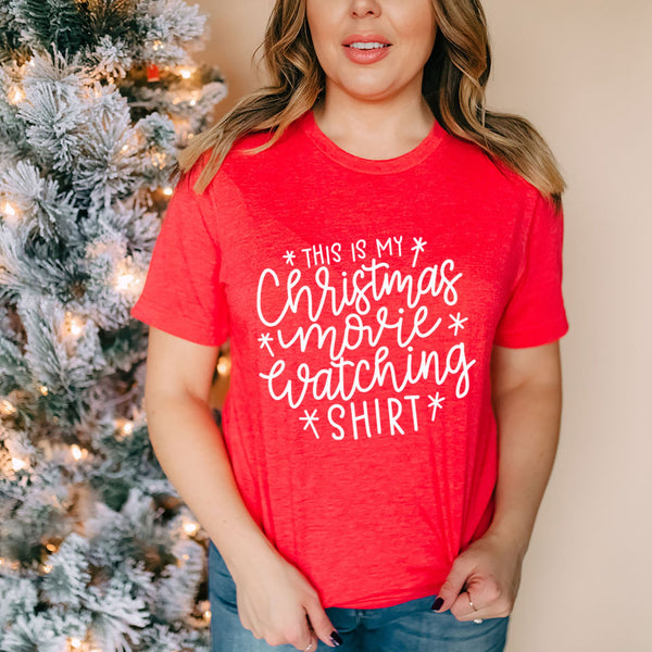 This is My Christmas Movie Watching Shirt for Fun Holidays