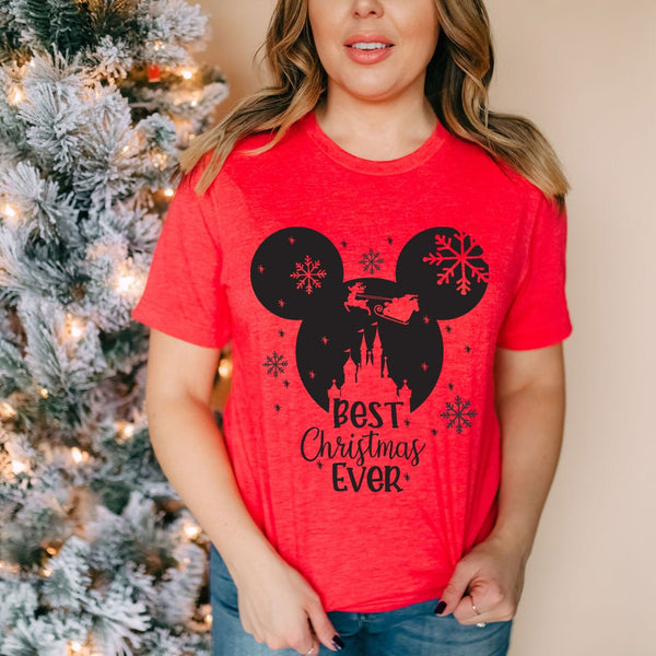 Best Christmas Ever Adult T-Shirt for Disney Fun