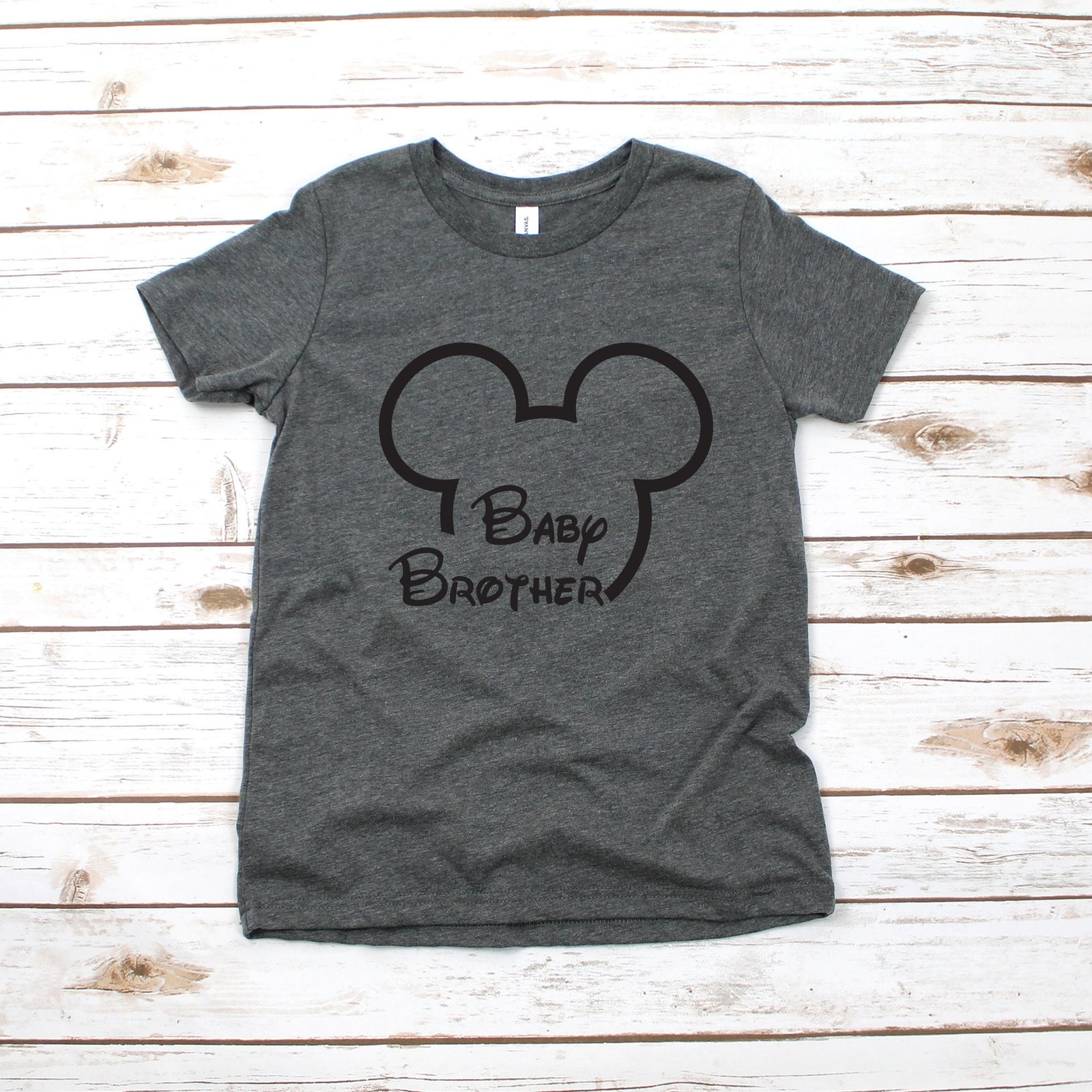 Baby Brother Mouse Mickey Kids T Shirt - Infant Toddler Youth Mickey Shirt - Disney Kids Shirts - Family Matching