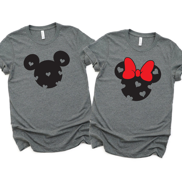 Minnie and Mickey Love Matching Shirts for Couples