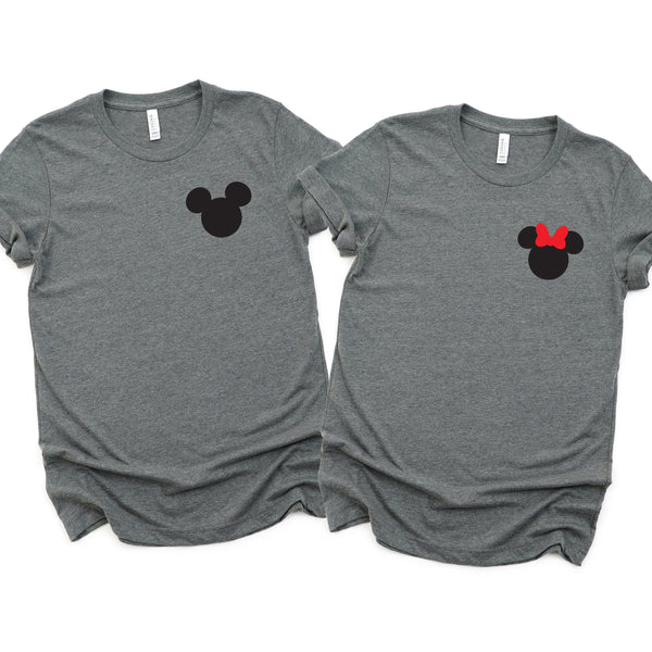 Mickey and Minnie Mouse Custom Matching Disney Shirts for Couples