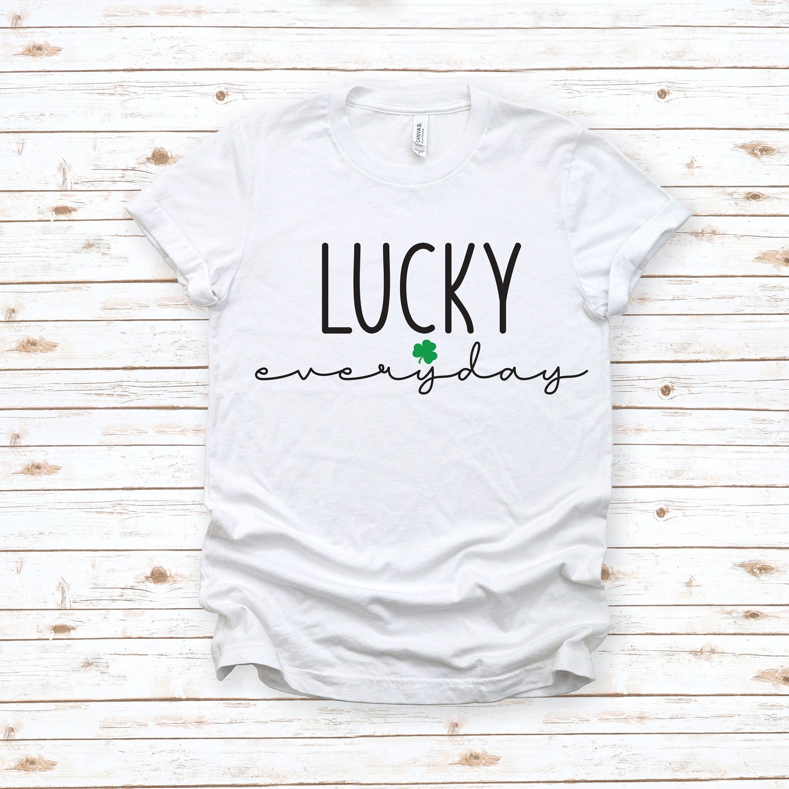 Lucky Everyday Adult Unisex T Shirt - St. Patrick's Day Shirt - Blessed