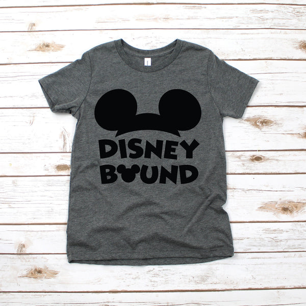 Disney Bound Mickey Mouse Youth T Shirt for Family Fun