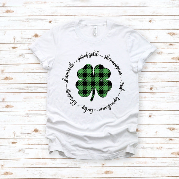 Buffalo Shamrock Adult T Shirt for Lucky St. Patrick's Day