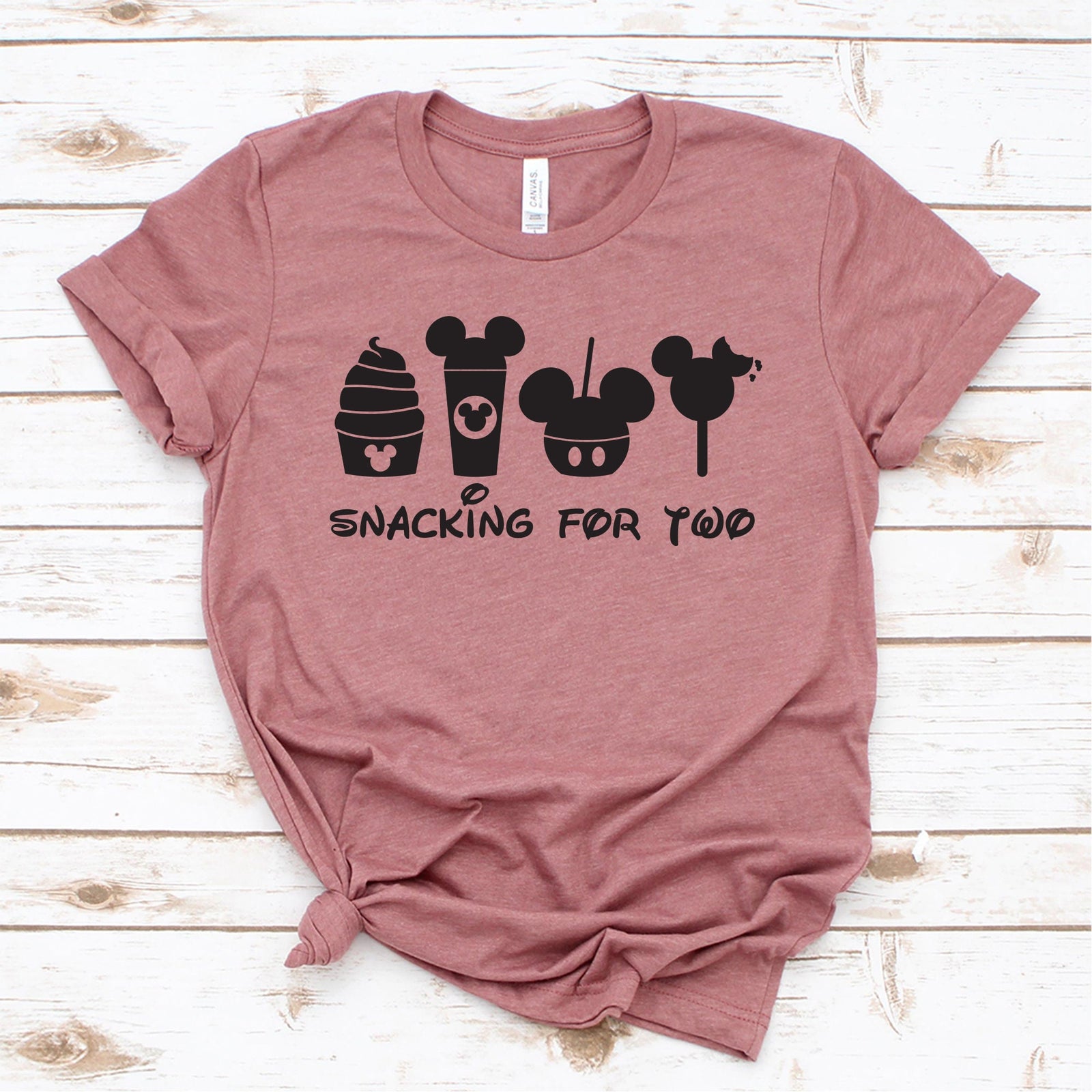 Snacking For Two T Shirt- Disney Food Lover T Shirt - Pregnant -Pregnancy Announcement