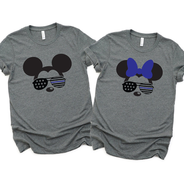 Minnie and Mickey Police Shirts for Disney Couples