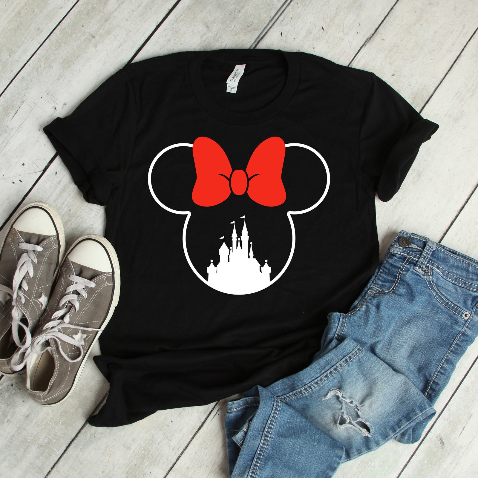 Minnie Mouse Castle t shirt - Disney Trip Matching Shirts - Disney Castle Shirt