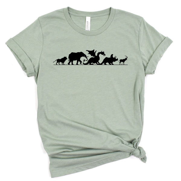 Safari Animals Adult T Shirt for Disney Trip Fun