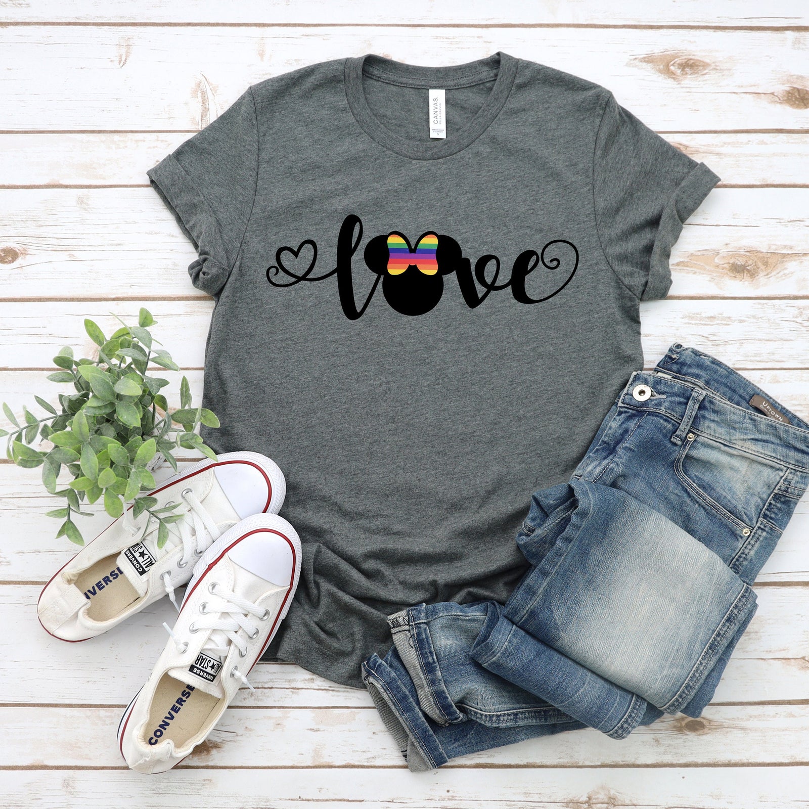 LGBT Gay Pride Minnie Mouse t shirt - Disney Trip Matching Shirts - Minnie Rainbow